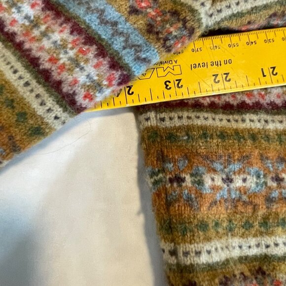 Tommy Hilfiger XXL Fair Isle Lambswool Sweater Crewneck Ribbed Hem and Cuffs - Picture 11 of 14